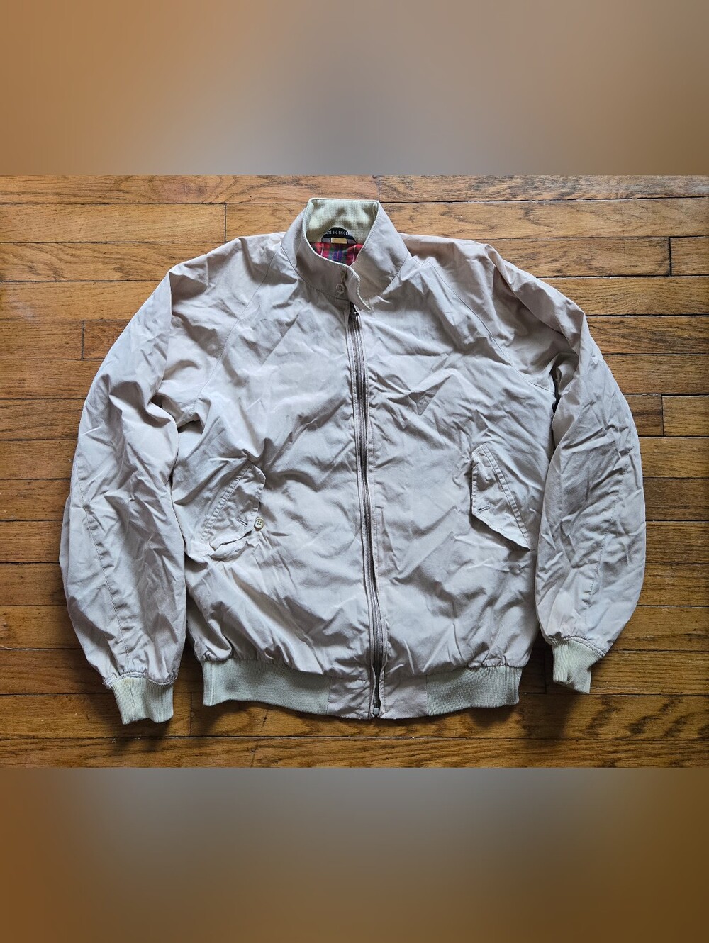 vtg Four Climes L Harrington G9 Tan Jacket Made in England